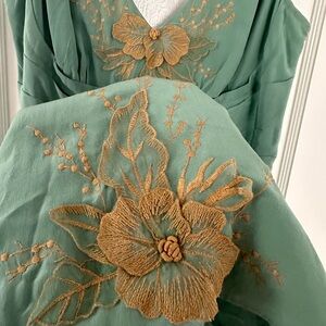 Stunning silk Anthropologie dress